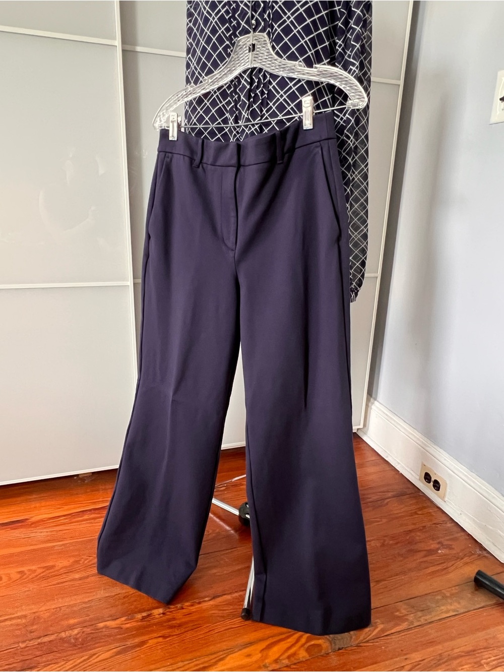 Boden Westbourne Ponte Women’s Wide-Leg Dress Pants — Navy